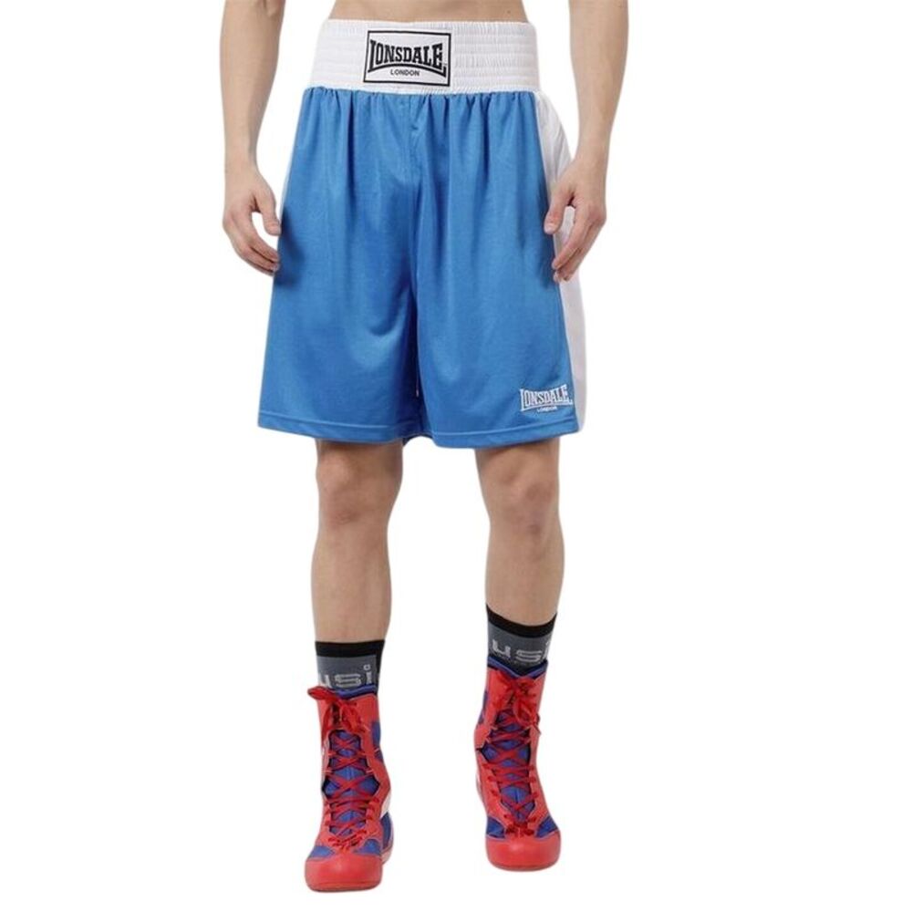 Lonsdale Mens Boxing Shorts / Blue/White